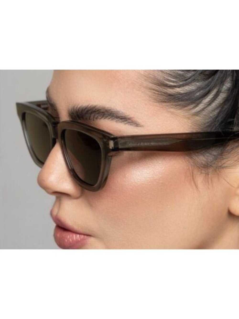 New Saint Laurent Sunglasses SL462 SULPI 020 Brown Grey Eyewear - Picture 8 of 12